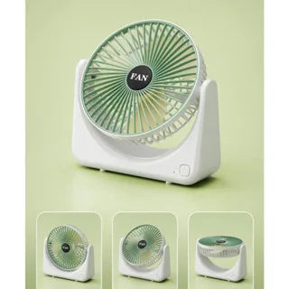 Mini Ventilador Portátil Bivolt USB Recarregável De Mesa 3 Niveis de Velocidade