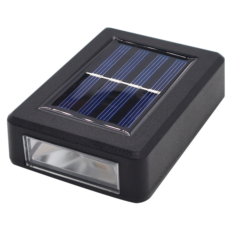 Kit 4 Luminária de Parede Slim Solar Lander 2 Focos Luz Quente