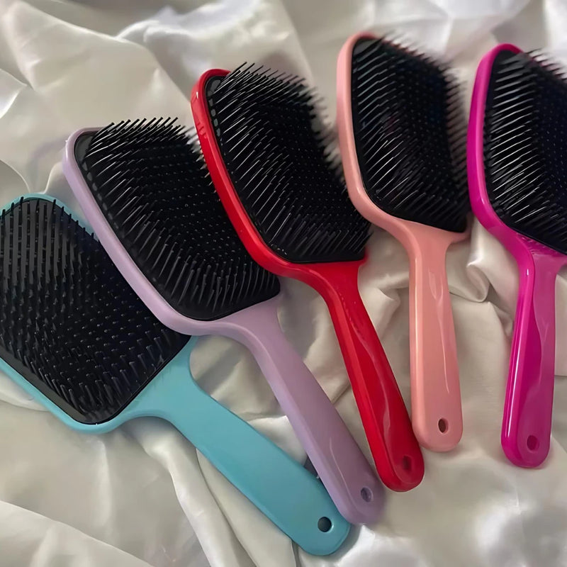 Escova Raquete Flex para Desembaraçar Todo Tipo de Cabelos