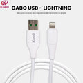 Cabo carregador universal Keedi 1 Metro Tipo C V8 USB Lightning para celular Smartphone Tablet Android iPhone Carregamento rápido Sincronização