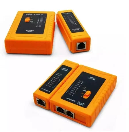 Cabo mestre RJ45 RJ11 para testes de rede, alta precisão, portátil e fácil de usar, para diagnóstico e conectividade em redes de computadores.