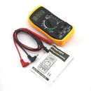 Multímetro digital profissional XL830 com bipe LED, tensão, corrente, continuidade, resistência de bateria, portátil