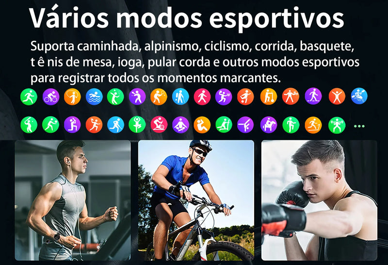Relógio Inteligente MASX MOSS Ⅱ Relógio com Tela AMOLED de 1,43'', Chamadas Telefônicas Hi-Fi, Resistência de Nível Militar