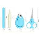 Kit Cuidados do Bebe - Manicure e Higiene Tesoura Cortador e Lixa Unha