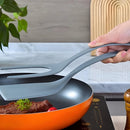 Kit com 2 ou 3 Espátulas de Silicone Multiuso com Palito para Ovos, Bife, Panqueca e Tapioca