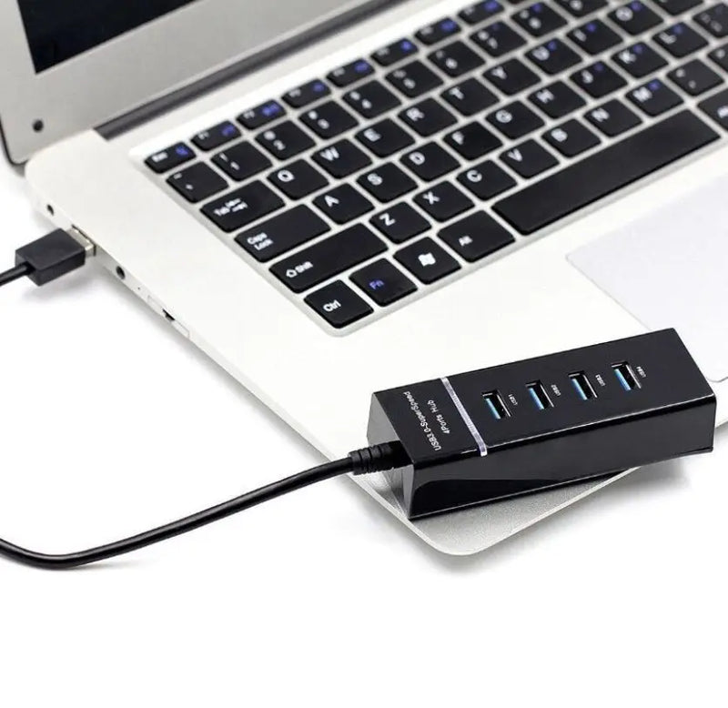 Hub Com 4 portas USB 3.0 Alta Velocidade para Computador, Notebook e Outros Dispositivos