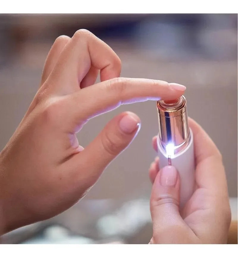 Depilador Batom Portátil USB Aparador de Pelos Facial Buço Rosto