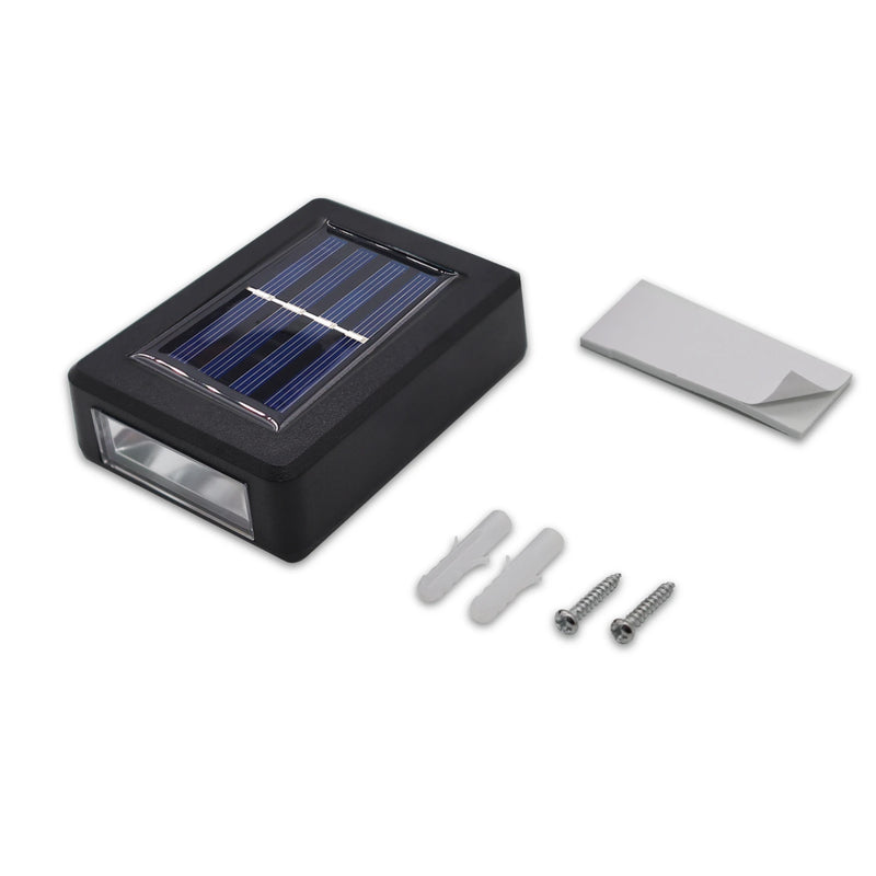 Kit 4 Luminária de Parede Slim Solar Lander 2 Focos Luz Quente
