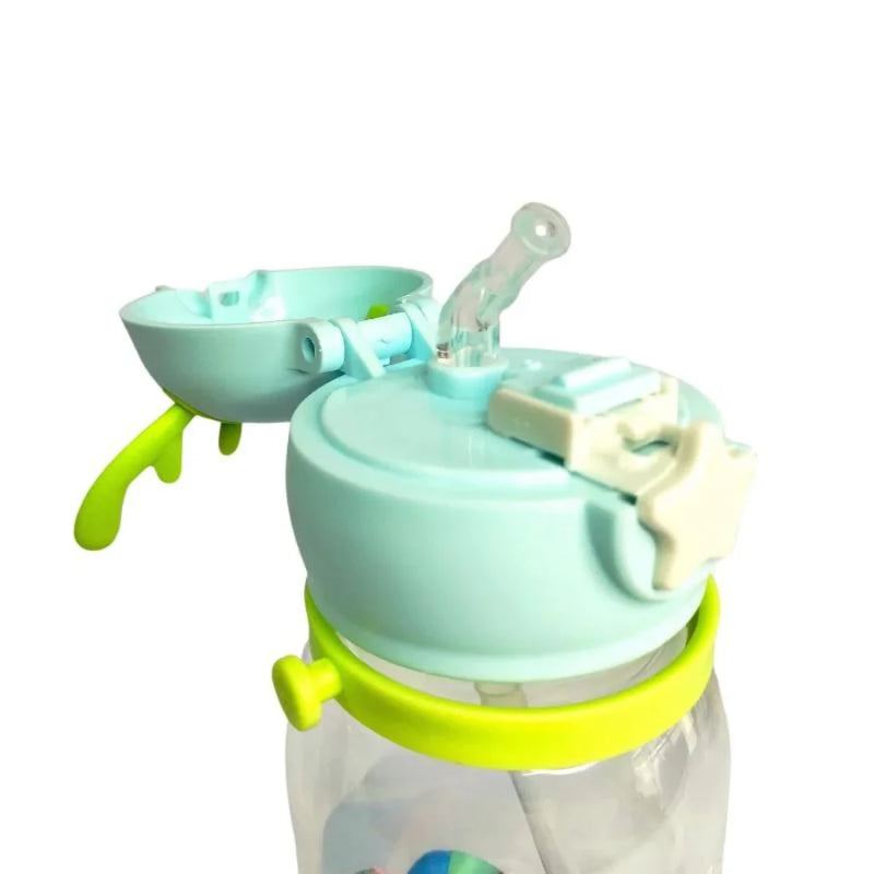 Garrafa Infantil de Água Alce Portátil Com Desenho Multicolorido