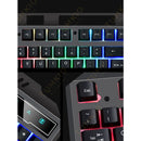 Teclado Gamer Com Fio Semi-mecânico RGB LED retroiluminado Computador e Notebook