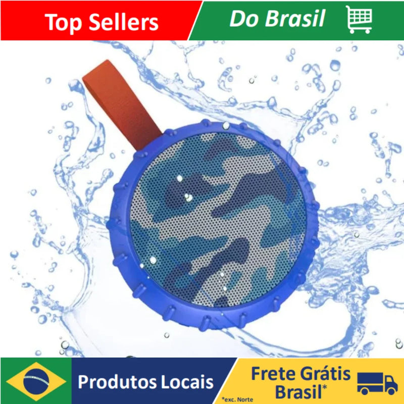 Caixa De Som Aprova D´agua Top Emborrachada Áudio Musica Alta Praia Piscina Banheiro AL-652
