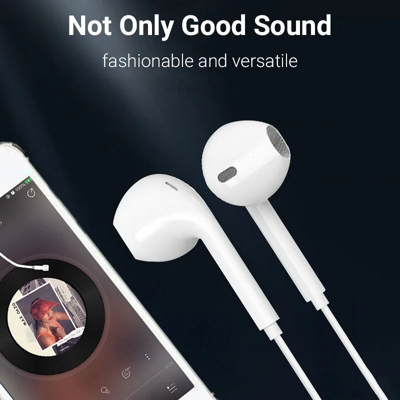 Fone De Ouvido Macaron Super Bass com fio com microfone