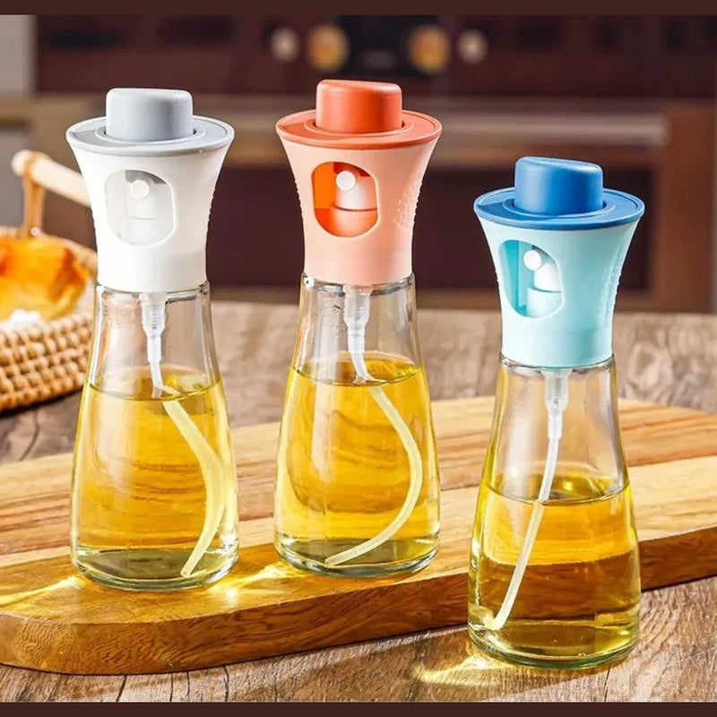 Spray Pulverizador em Vidro para Azeite Molhos Finos Óleo Salada Higiene Fácil