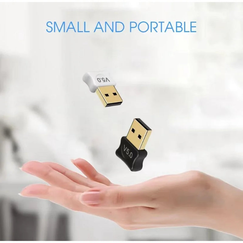 Adaptador E Receptor USB Bluetooth 5.0 Plug USB Transmissor de Áudio para Notebook E Computador
