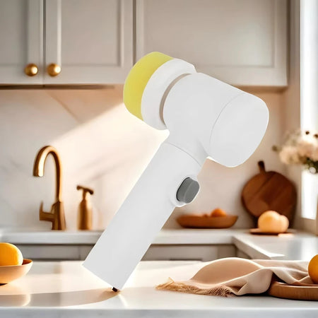 Escova de limpeza elétrica 5 em 1, limpador sem fio para cozinha e banheiro, multiuso