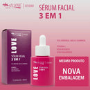 Kit C/3 Sérum Max Love Vitamina C + Sérum 3 em 1 + Sérum Rosa Mosqueta