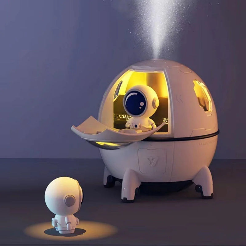 Umidificador de Ar Astronauta e Luz LED Colorida 220ml USB