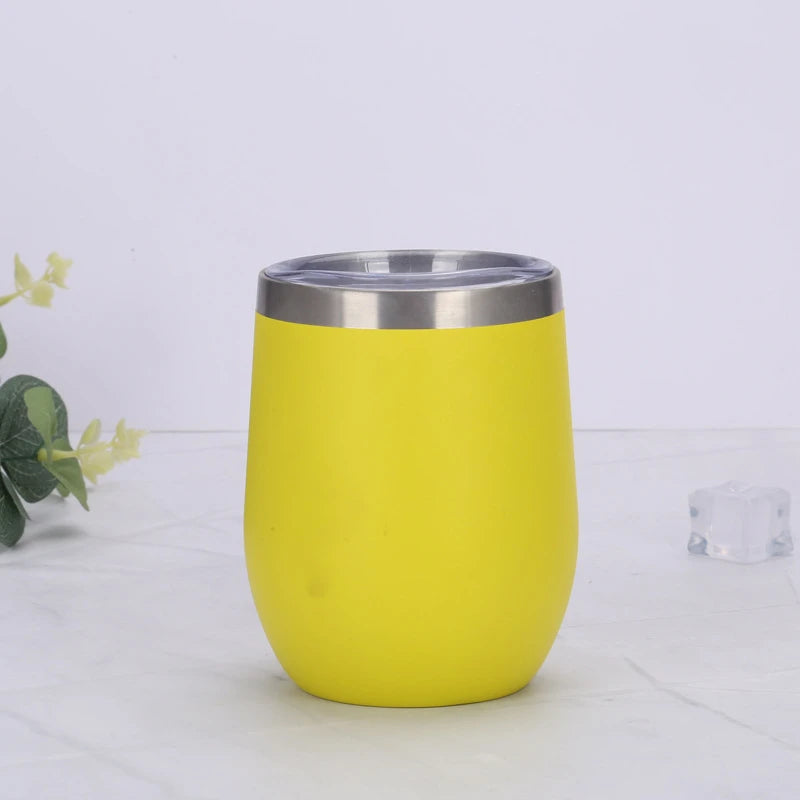 Copo Thallyta Pro Térmico Cuia de Inox 350ml Com Tampa Acrílica Sistema Abre e Fecha