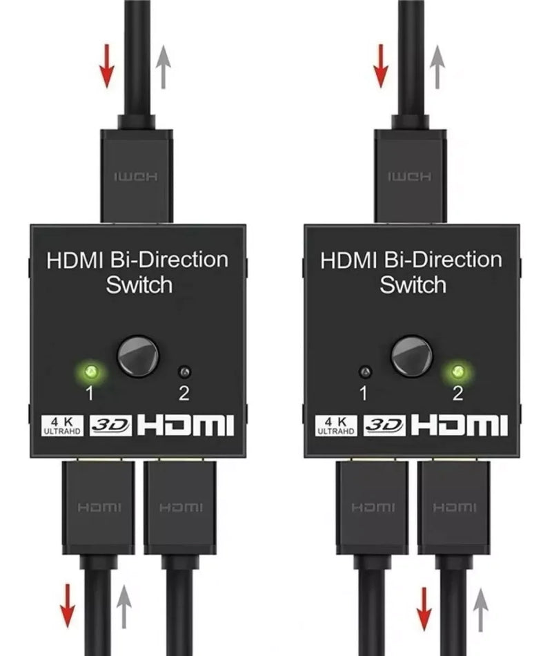 HDMI 2x1 E 1X2 Bidirecional 4K Bidirecional 4K Suporte 3D 1080P 4K x 2K HD Áudio Switch HDMI 2.0 Switch