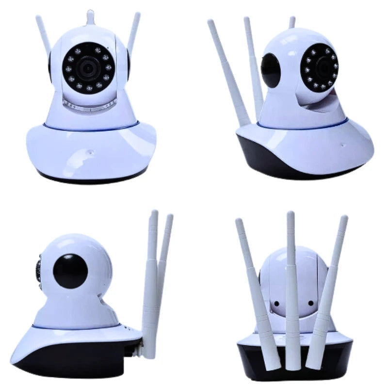 Câmera sem fio WiFi 1080P, monitoramento de segurança residencial, interna com detecção de movimento, panorâmica e inclinação de 360 °, monitor para bebê