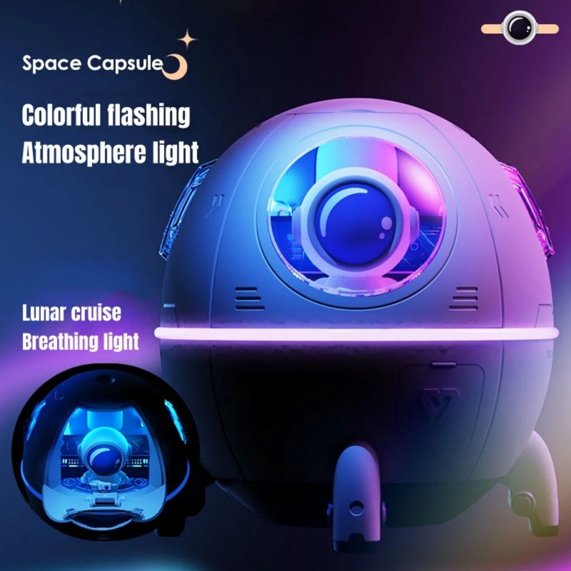 Umidificador de Ar Astronauta e Luz LED Colorida 220ml USB