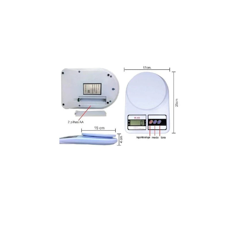 Balanca De Cozinha Digital Alta Precisao 10kg