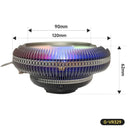 Cooler para processador Intel AMD Knup G-VR329 com LED RGB, alto desempenho de resfriamento e dissipação térmica silenciosa. Ideal para jogos.