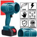 Soprador turbo portátil recarregável via USB com 2 baterias Bivolt