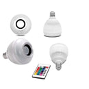 Caixa de Som com Lâmpada Led Bluetooth C Controle Rgb 12W