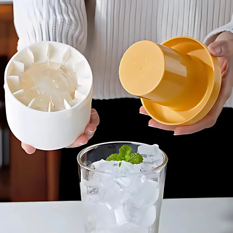 Kit até 3 Balde Forma de Gelo Silicone Ice Magic para Congelar Cubos de Gelo