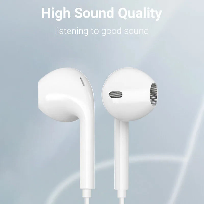 Fone De Ouvido Macaron Super Bass com fio com microfone