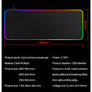 Mouse Pad Gamer Grande 80cm por 30cm com Led RGB - Superfície Speed