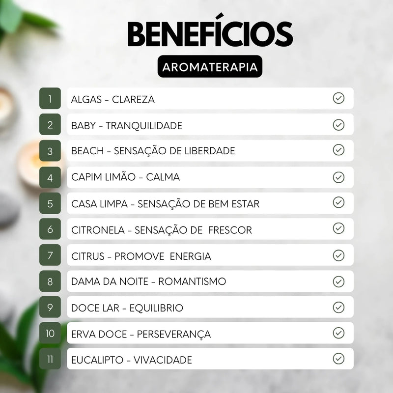 Kit Base de Óleo 3 Pure Essences para Difusor, Aromatizador, Velas e Sabonetes