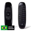 Mini teclado com controle Air Mouse sem fio 2,4 GHz compatível com TV, PC, jogos, Android para casa, Smart TV, versátil, prático e portátil