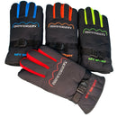 Luvas de motociclista unissex com cadarços antiderrapantes para motocicleta/ciclista com ajuste