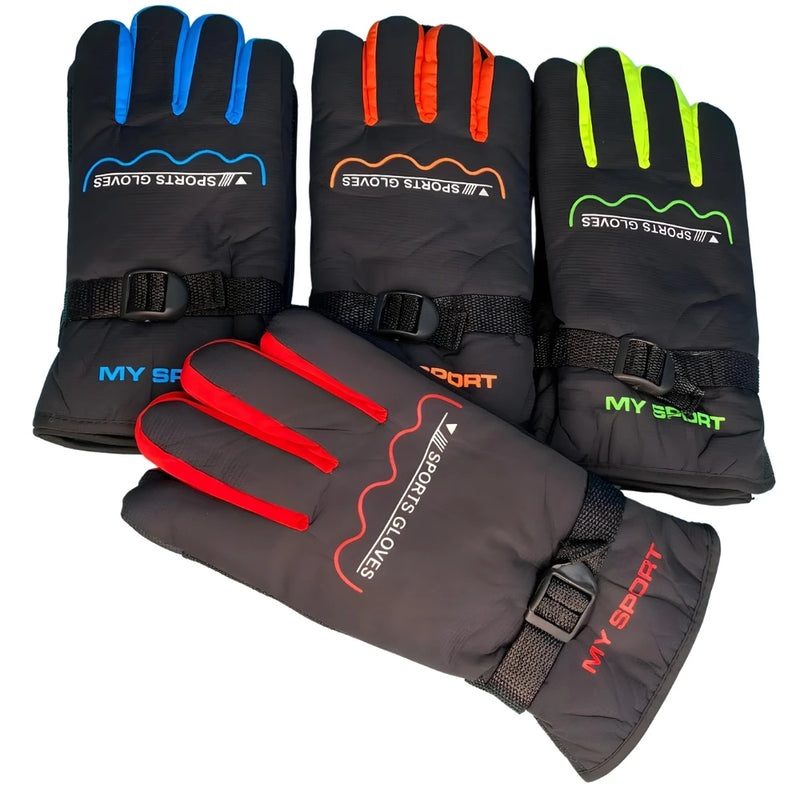 Luvas de motociclista unissex com cadarços antiderrapantes para motocicleta/ciclista com ajuste