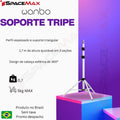 Suporte de tripé portátil para projetor Wanbo - Altura ajustável até 1,7m - Rotação 360 ° - Leve e dobrável - Cor branca