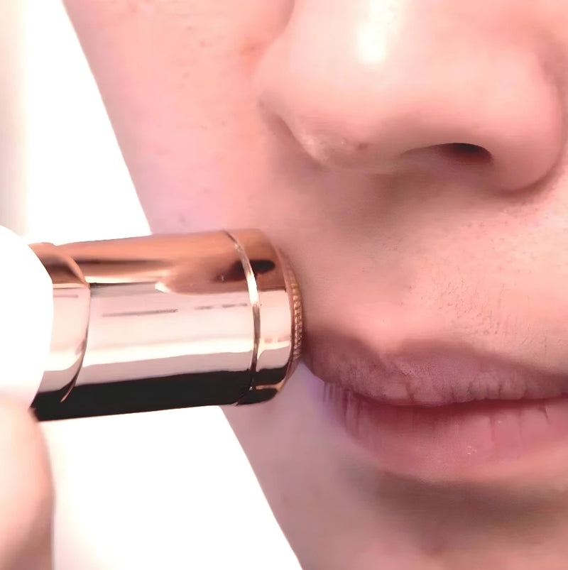 Depilador Batom Portátil USB Aparador de Pelos Facial Buço Rosto