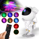 Projetor LED de céu estrelado e galáxia, de astronauta para quarto e sala de jogos