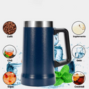 Caneca Sthefanny Pro Térmica em Inox com Alça de 700ml da Rei ACACE para Bebida Quente ou Fria