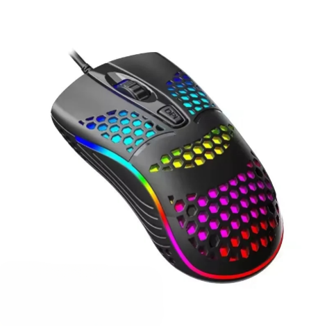 Mouse USB com RGB para Computador e Notebook - Design Moderno e Colorido