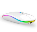 Mouse Sem Fio Optico Silencioso Ergonômico Recarregável Led RGB USB Wirelless 2.4ghz