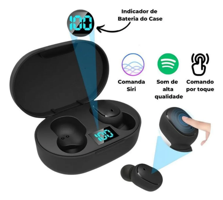 Kit Fones de ouvido sem fio e Relógio Smart Watch para homens e mulheres Atender chamadas telefônicas