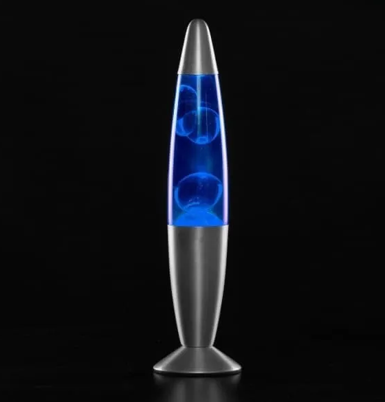 Luminária de Mesa Decorativa Retrô com Lava Borbulhante de 34 cm 110V