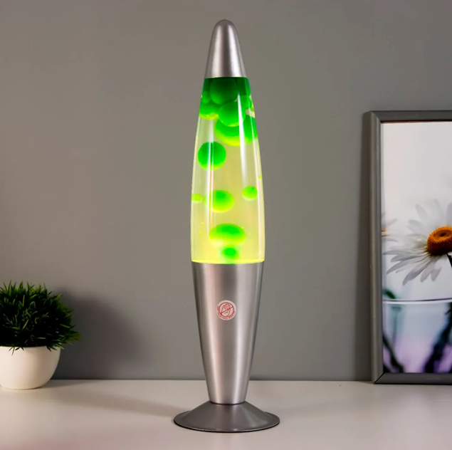 Luminária de Mesa Decorativa Retrô com Lava Borbulhante de 34 cm 110V