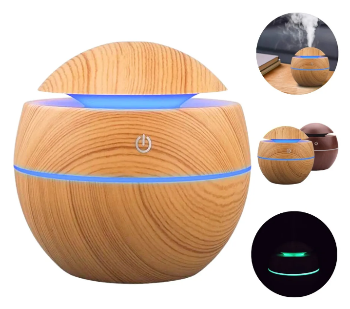 Difusor de aromatizador de óleos essenciais elétrico com carregador USB