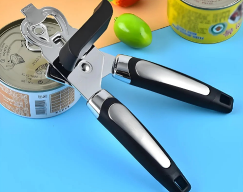 Abridor de Latas e Garrafas Profissional em Aço inoxidável 3 em 1 - para cozinha