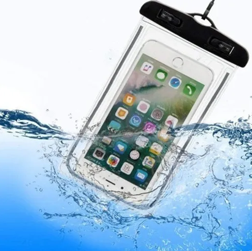 Capa de celular à prova d'água e chuva para mergulhos