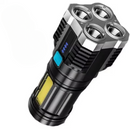 Lanterna LED Recarregável USB Cob Torch Potente e Alta Qualidade - Compacta Durável Multifuncional