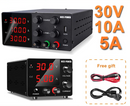 Fonte de alimentação de bancada 300W 150W Fonte de bancada 30V 10A 5A Power Bank Noberak Laboratory Fonte de alimentação DC ajustável com chave